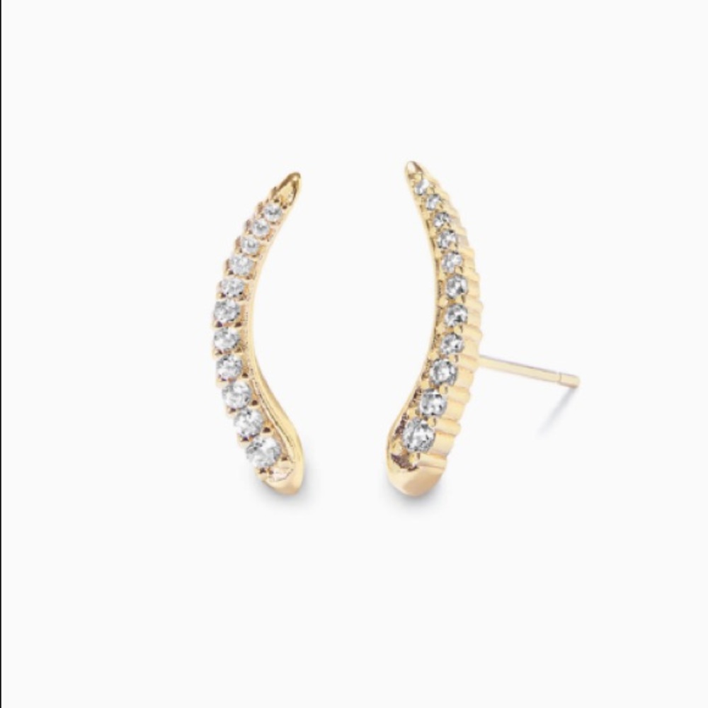 Kendra Scott Whit Ear Climbers Gold